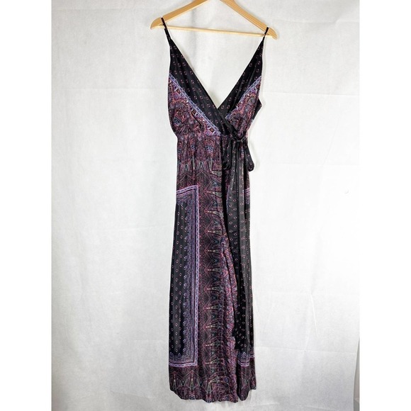 Free People Cabbage Rose Purple Jumpsuit Size 10 - Picture 1 of 12